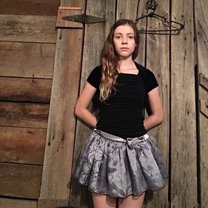 Black and silver dress